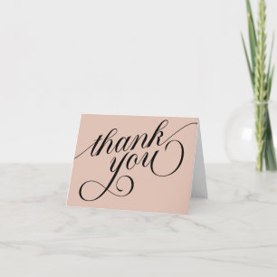Cartões de agradecimentos de Casamento Beige da Ca