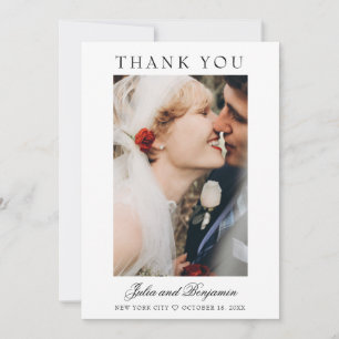 Cartões de agradecimentos De Casamento Com Foto J