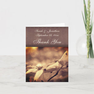Cartões de agradecimentos De Casamento Da Flor Sep