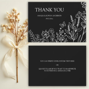 Cartões de agradecimentos de casamento da Meadow F