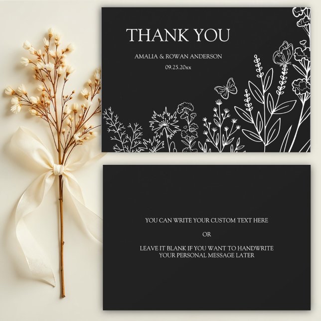 Cartões de agradecimentos de casamento da Meadow F (Criador carregado)