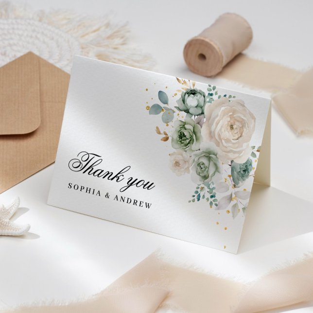 Cartões de agradecimentos de Casamento das Flores  (Criador carregado)