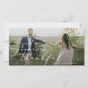 Cartões de agradecimentos de casamento de agradeci