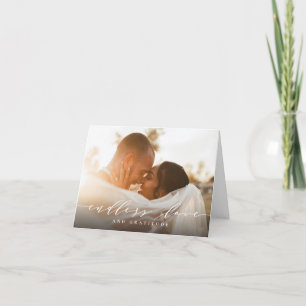 Cartões de agradecimentos De Casamento De Amor Sem