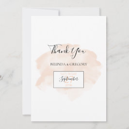 Cartões de agradecimentos de Casamento de Aquarela