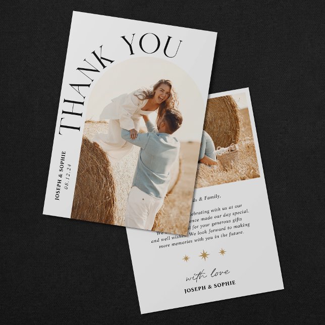 Cartões de agradecimentos de Casamento de Arch Mod (Criador carregado)