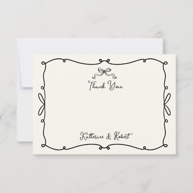 Cartões de agradecimentos De Casamento De Arcos De (Frente)
