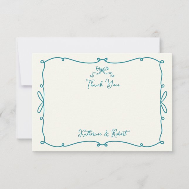 Cartões de agradecimentos De Casamento De Arcos De (Frente)