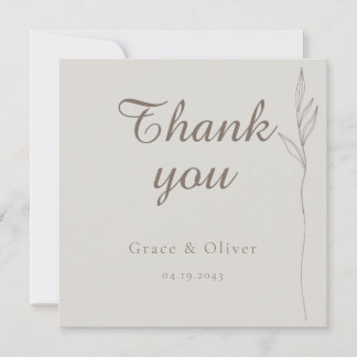 Cartões de agradecimentos de Casamento de Arte em 