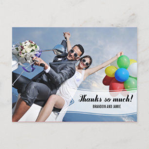 Cartões de agradecimentos De Casamento De Banner