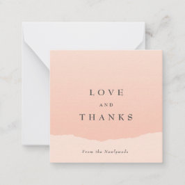 Cartões de agradecimentos de Casamento de Blush mi