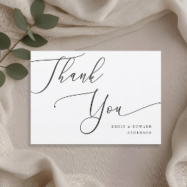 Cartões de agradecimentos de Casamento de Caligraf