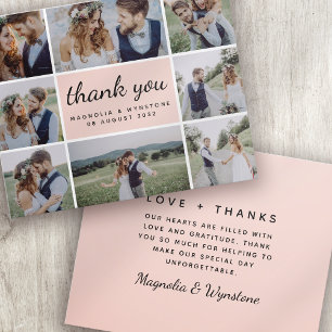 Cartões de agradecimentos de Casamento de Colagem 