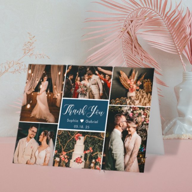 Cartões de agradecimentos de Casamento de Colagem  (Criador carregado)