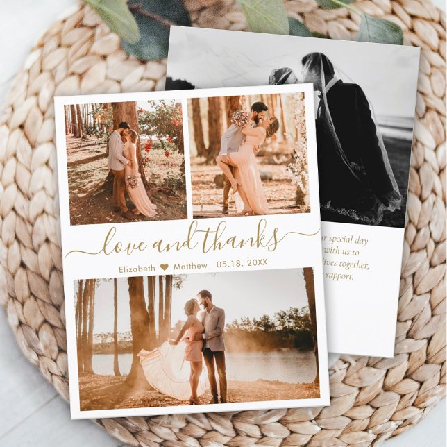 Cartões de agradecimentos de Casamento de Colagem  (Criador carregado)