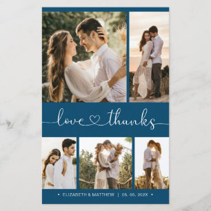 Cartões de agradecimentos de Casamento de Colagem 