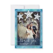 Cartões de agradecimentos de Casamento de Cores de