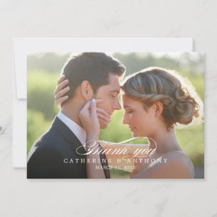 Cartões de agradecimentos de Casamento de Elegânci