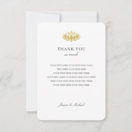 Cartões de agradecimentos De Casamento De Flor De