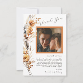 Cartões de agradecimentos de Casamento de Flores d