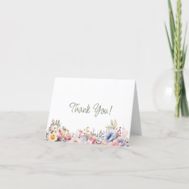 Cartões de agradecimentos de Casamento de Flores S