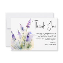 Cartões de agradecimentos de Casamento de Flores S