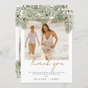 Cartões de agradecimentos De Casamento De Foto Do 