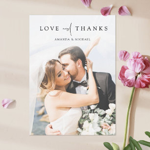 Cartões de agradecimentos de Casamento de Foto El