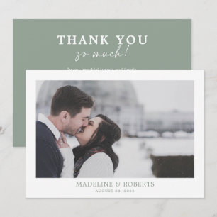 Cartões de agradecimentos de Casamento de Foto Ver