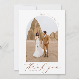 Cartões de agradecimentos de Casamento de Fotos Bo