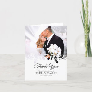 Cartões de agradecimentos de Casamento de Fotos d