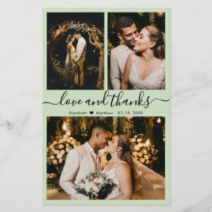 Cartões de agradecimentos de Casamento de Fotos de
