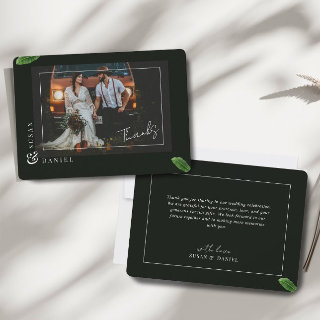 Cartões de agradecimentos de Casamento de Fotos de (Criador carregado)