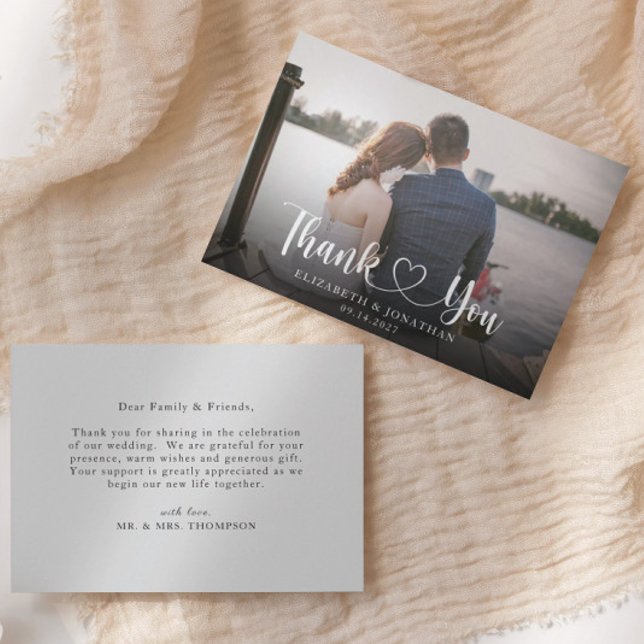 Cartões de agradecimentos de Casamento de Fotos de (Criador carregado)