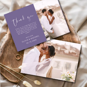 Cartões de agradecimentos de Casamento de Fotos de