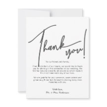 Cartões de agradecimentos de Casamento de Fotos de