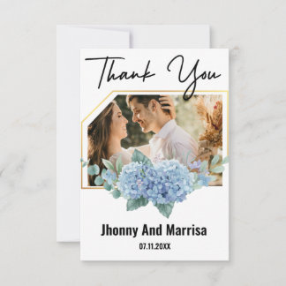Cartões de agradecimentos de Casamento de Fotos do