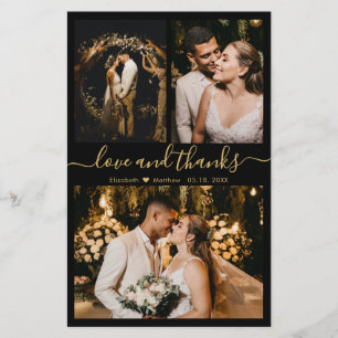 Cartões de agradecimentos de Casamento de Fotos do