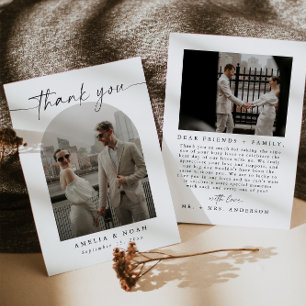 Cartões de agradecimentos de Casamento de Fotos do