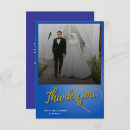 Cartões de agradecimentos de Casamento de Fotos do