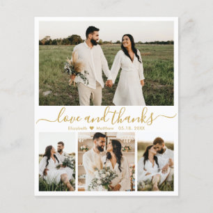 Cartões de agradecimentos de Casamento de Fotos E