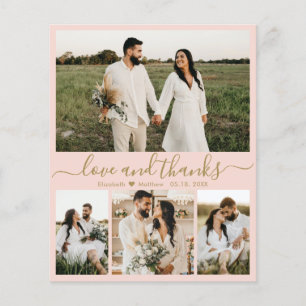 Cartões de agradecimentos de Casamento de Fotos E