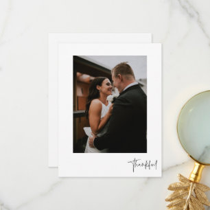 Cartões de agradecimentos De Casamento De Fotos El