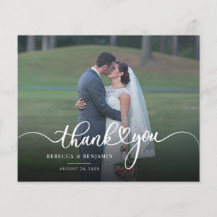 Cartões de agradecimentos de Casamento de Fotos El