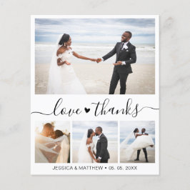 Cartões de agradecimentos de Casamento de Fotos El