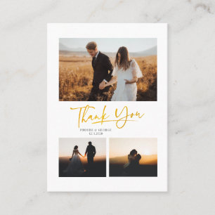 Cartões de agradecimentos de Casamento de Fotos Mo