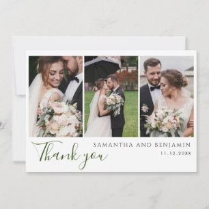 Cartões de agradecimentos de Casamento de Fotos Pe