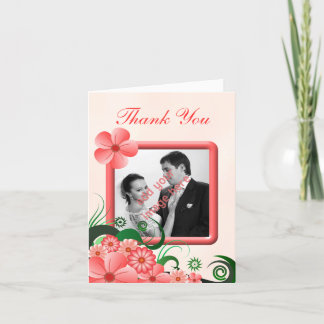 Cartões de agradecimentos de Casamento de Fotos Ro
