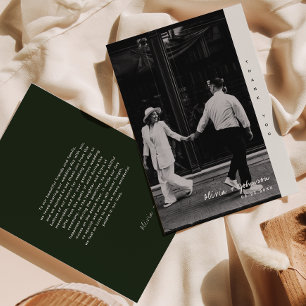 Cartões de agradecimentos de Casamento de Fotos Si