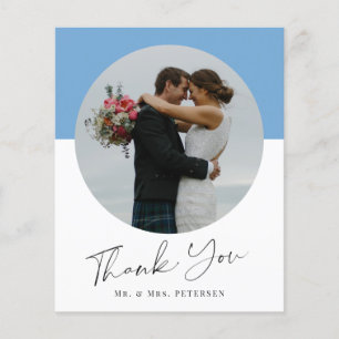 Cartões de agradecimentos de casamento de fotos si